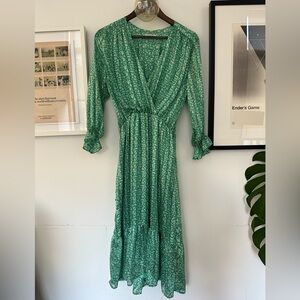 Vintage style Maxi Floral Parisian Dress